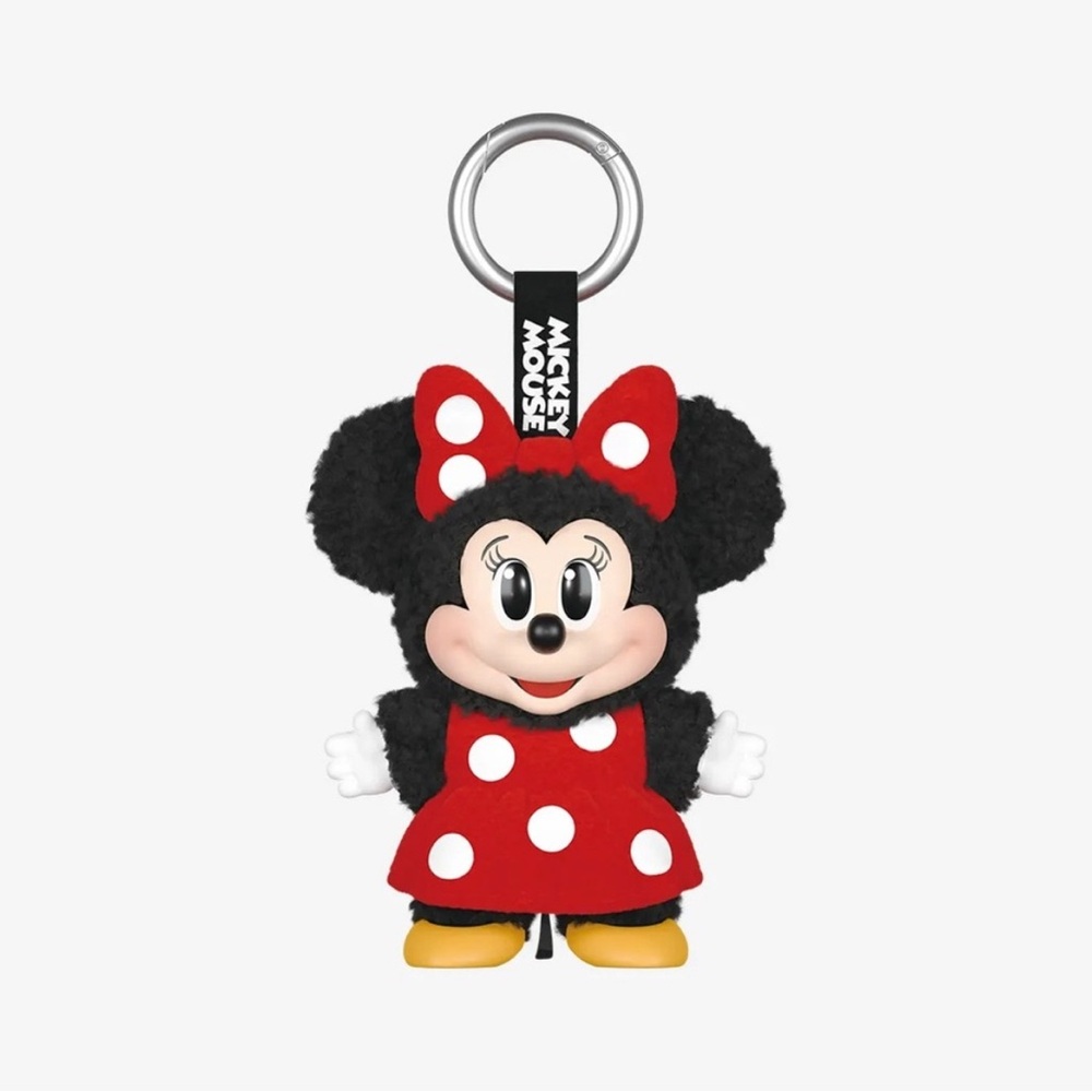 Pop Mart Mickey Friends and family Disney Minnie Mouse Plush Keychain